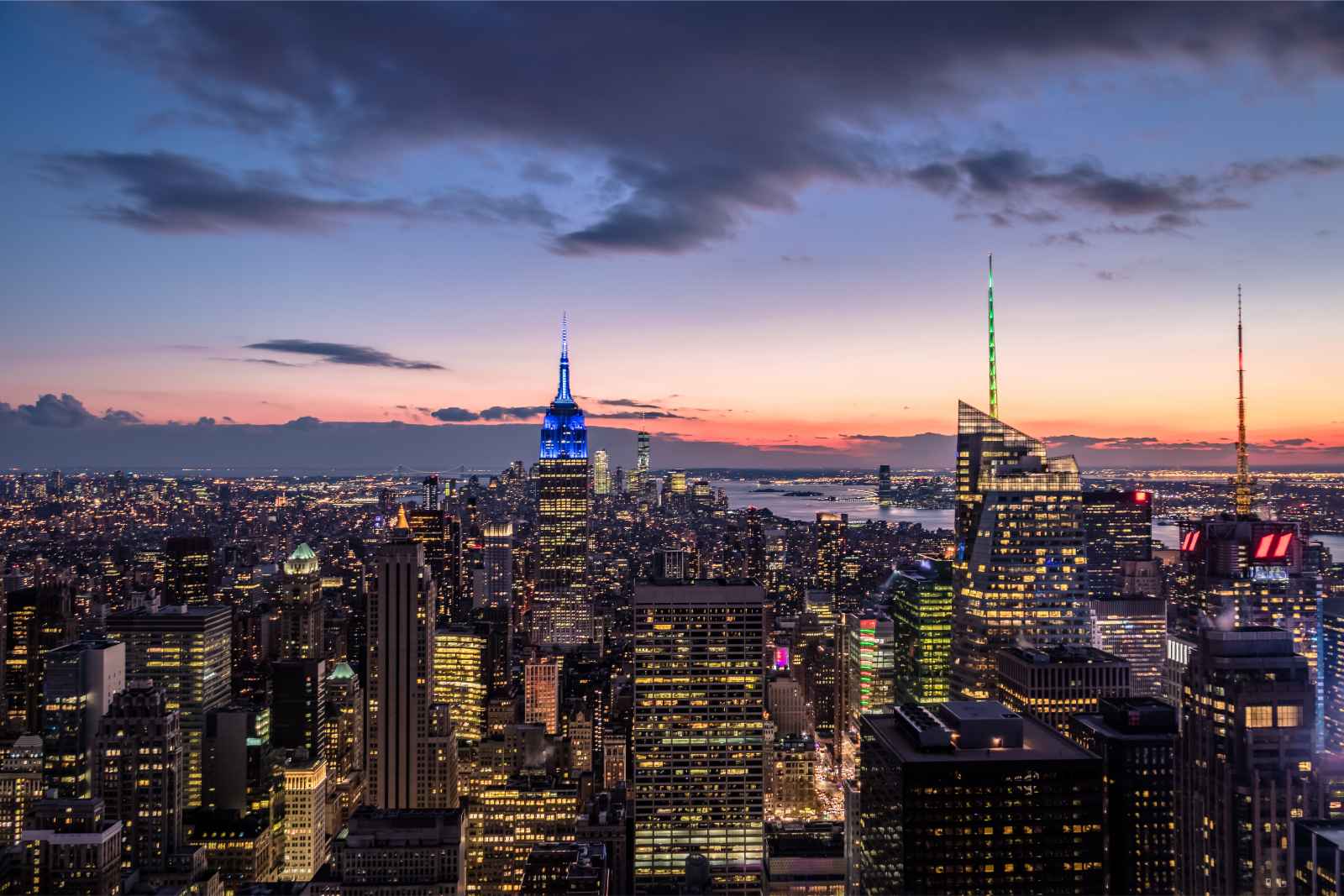 New York at Night Tips and Information Manhattan Skyline