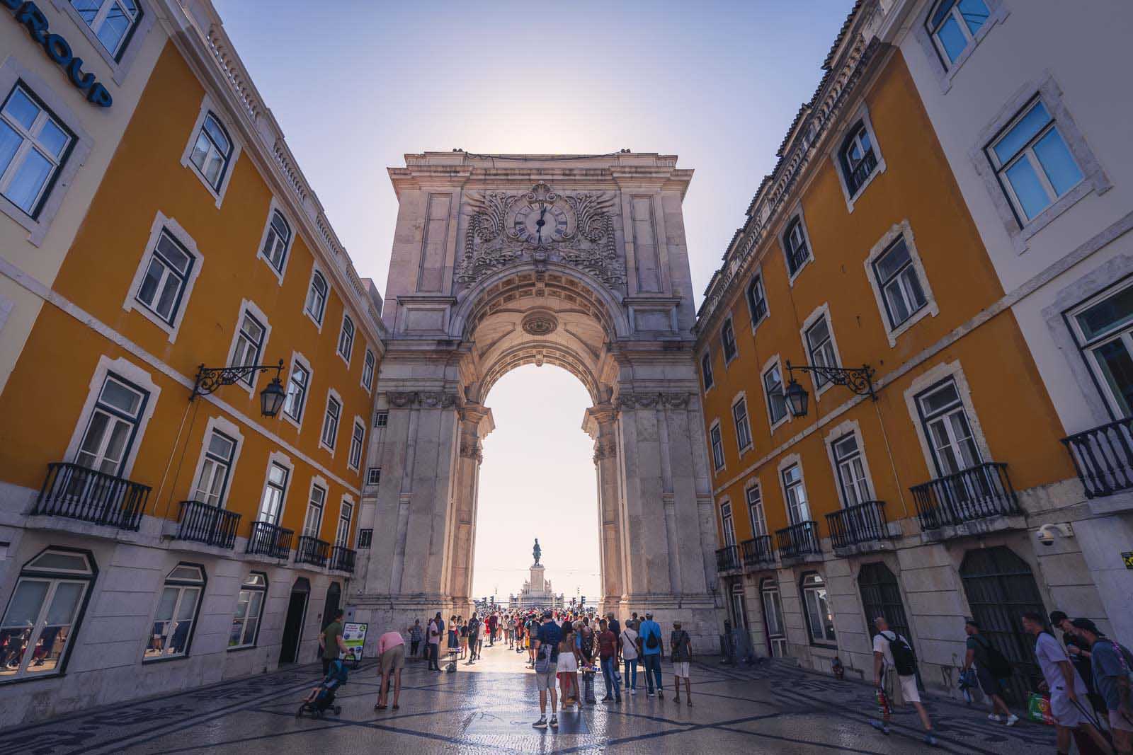 3 days in lisbon portugal arco la rua agusta