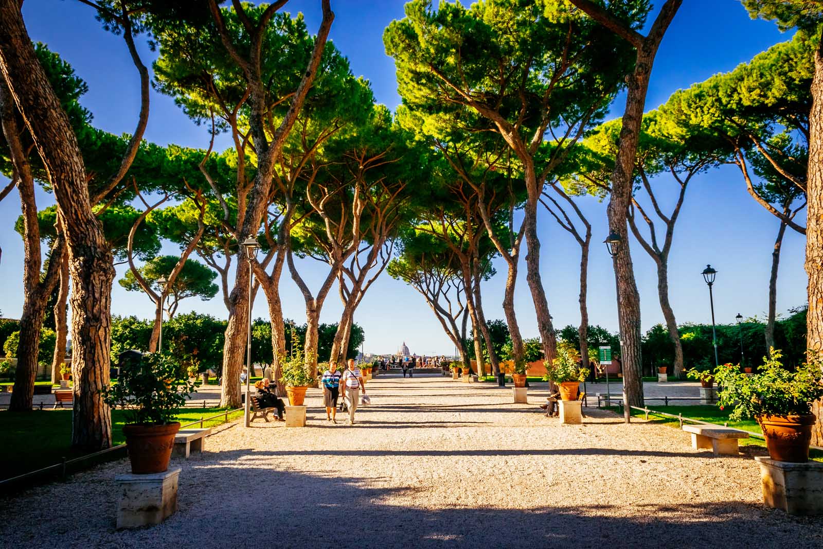 Giardino degli Aranci in Testaccio Neighbourhood in Rome