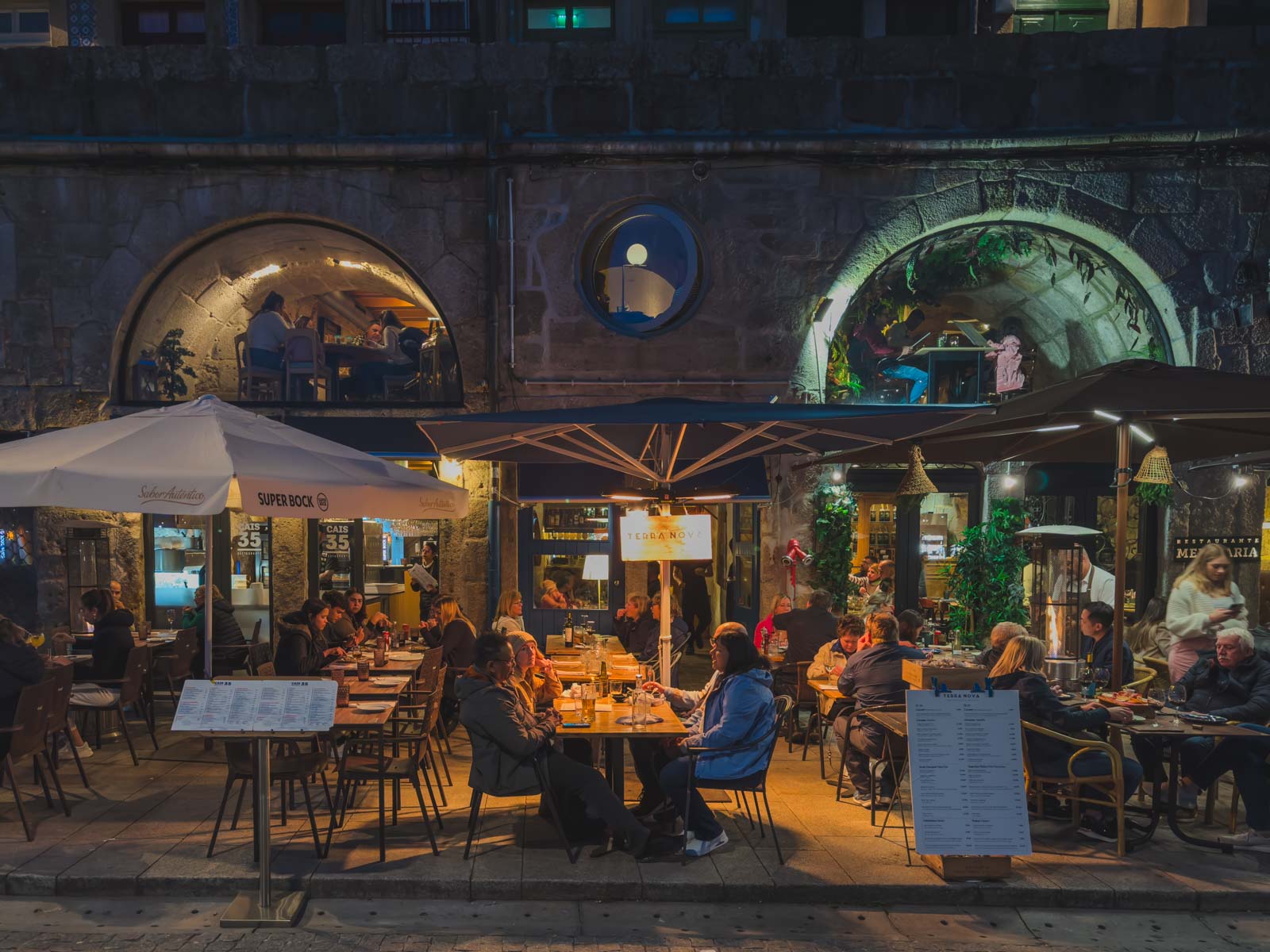 Dinner on the Ribeira in Porto