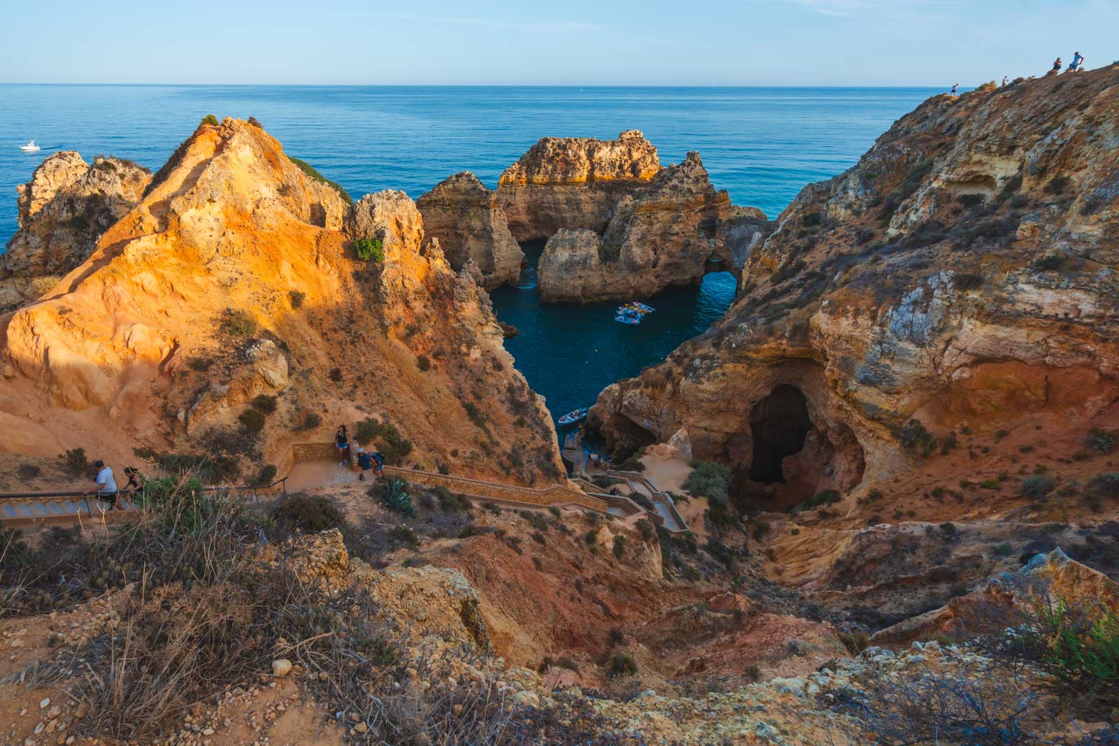 Sunset in Lagos Portugal in the Algarve