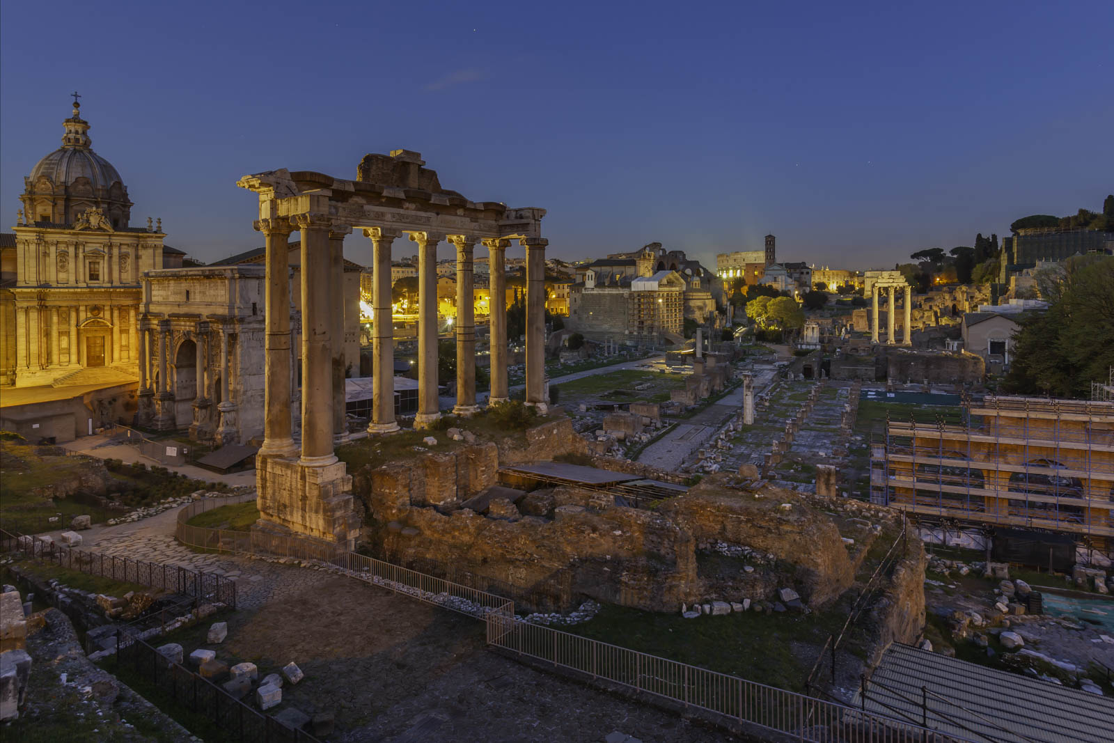 The Roman Forum in Rome Italy